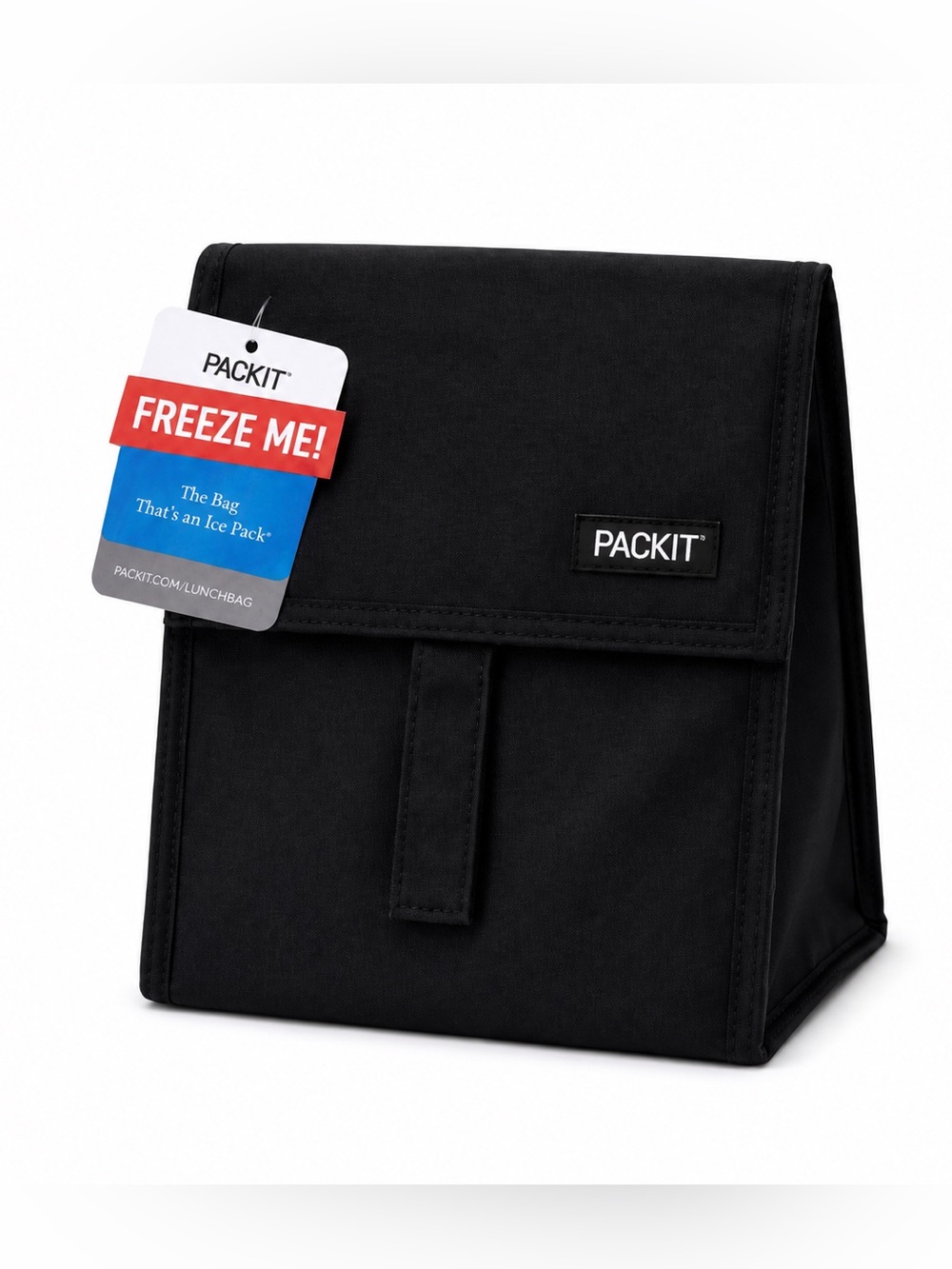NWT PACKIT Freezable Lunch Bag - Black
